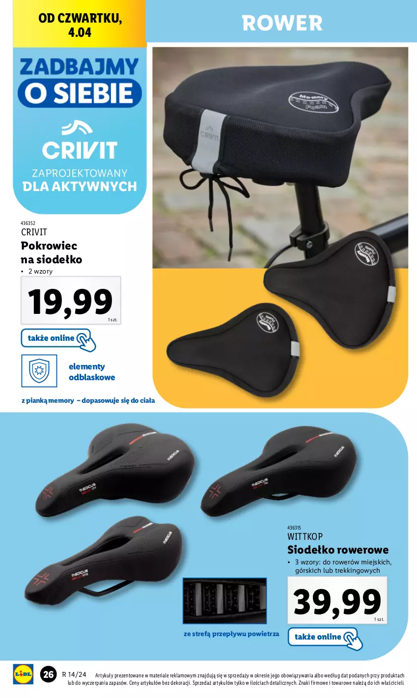 Gazetka promocyjna Lidl - GAZETKA - ważna 02.04 do 06.04.2024 - strona 30 - produkty: Pokrowiec, Rower