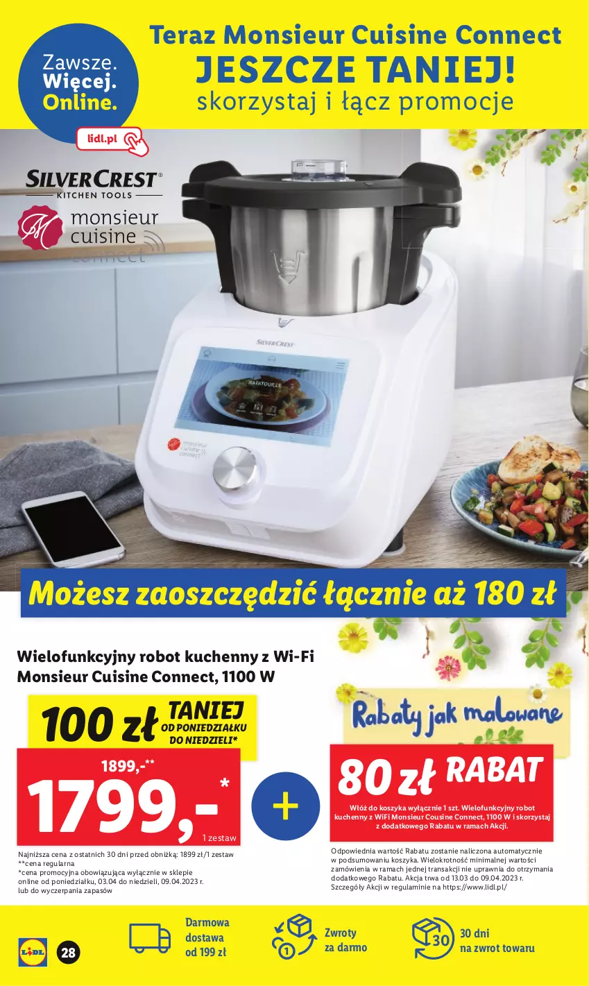 Gazetka promocyjna Lidl - GAZETKA - ważna 03.04 do 08.04.2023 - strona 28 - produkty: Kosz, Rama, Robot, Tera, Tran