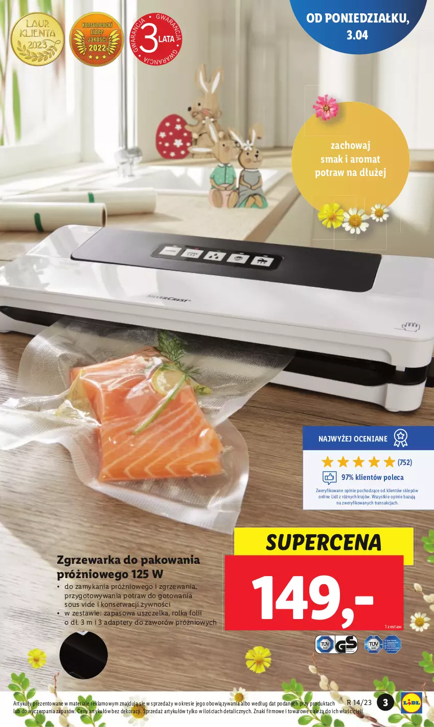 Gazetka promocyjna Lidl - GAZETKA - ważna 03.04 do 08.04.2023 - strona 3 - produkty: Ser, Tran, Warka