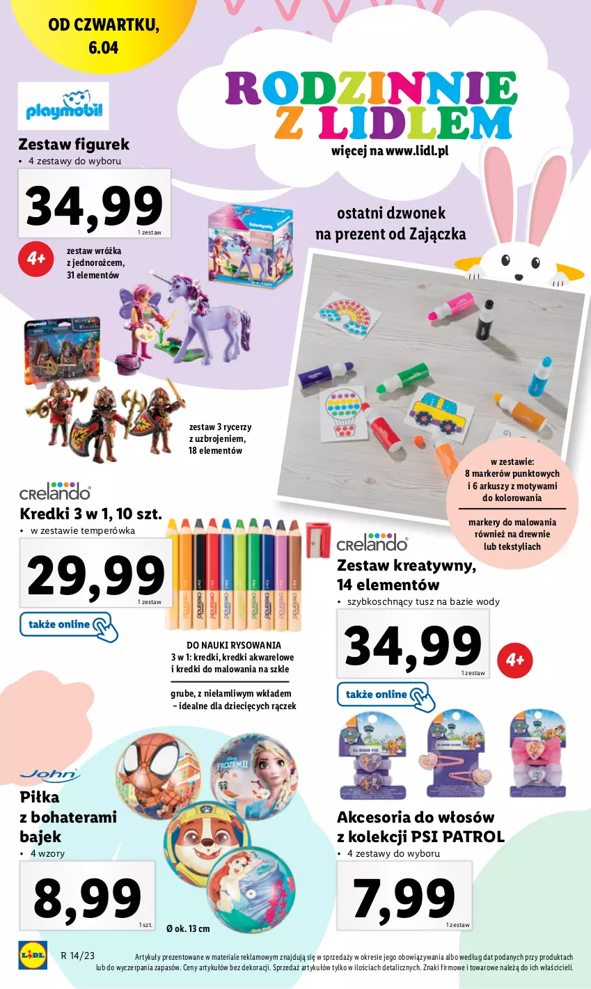 Gazetka promocyjna Lidl - GAZETKA - ważna 03.04 do 08.04.2023 - strona 38 - produkty: Dzieci, Dzwonek, Marker, Psi Patrol, Tera, Tusz