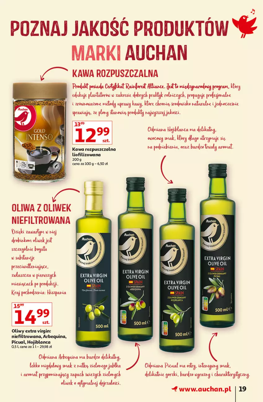 Gazetka promocyjna Auchan - przeNISKIE CENY na 1001 drobiazgów Hipermarkety - ważna 04.02 do 09.02.2022 - strona 19 - produkty: Gala, Gin, Gra, Kawa, Kawa rozpuszczalna, Oliwa z oliwek