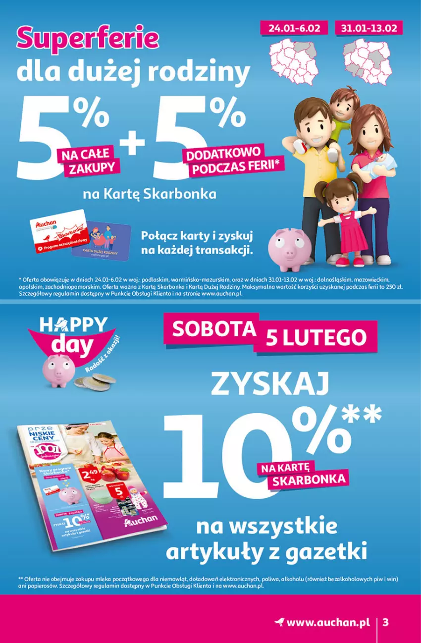 Gazetka promocyjna Auchan - przeNISKIE CENY na 1001 drobiazgów Hipermarkety - ważna 04.02 do 09.02.2022 - strona 3