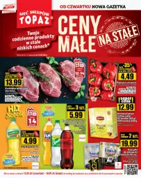 Gazetka promocyjna Topaz - Gazetka - Gazetka - ważna od 18.09 do 18.09.2024 - strona 1 - produkty: Kujawski, Top, Papryka czerwona, Papryka, Karkówka wieprzowa, Olej