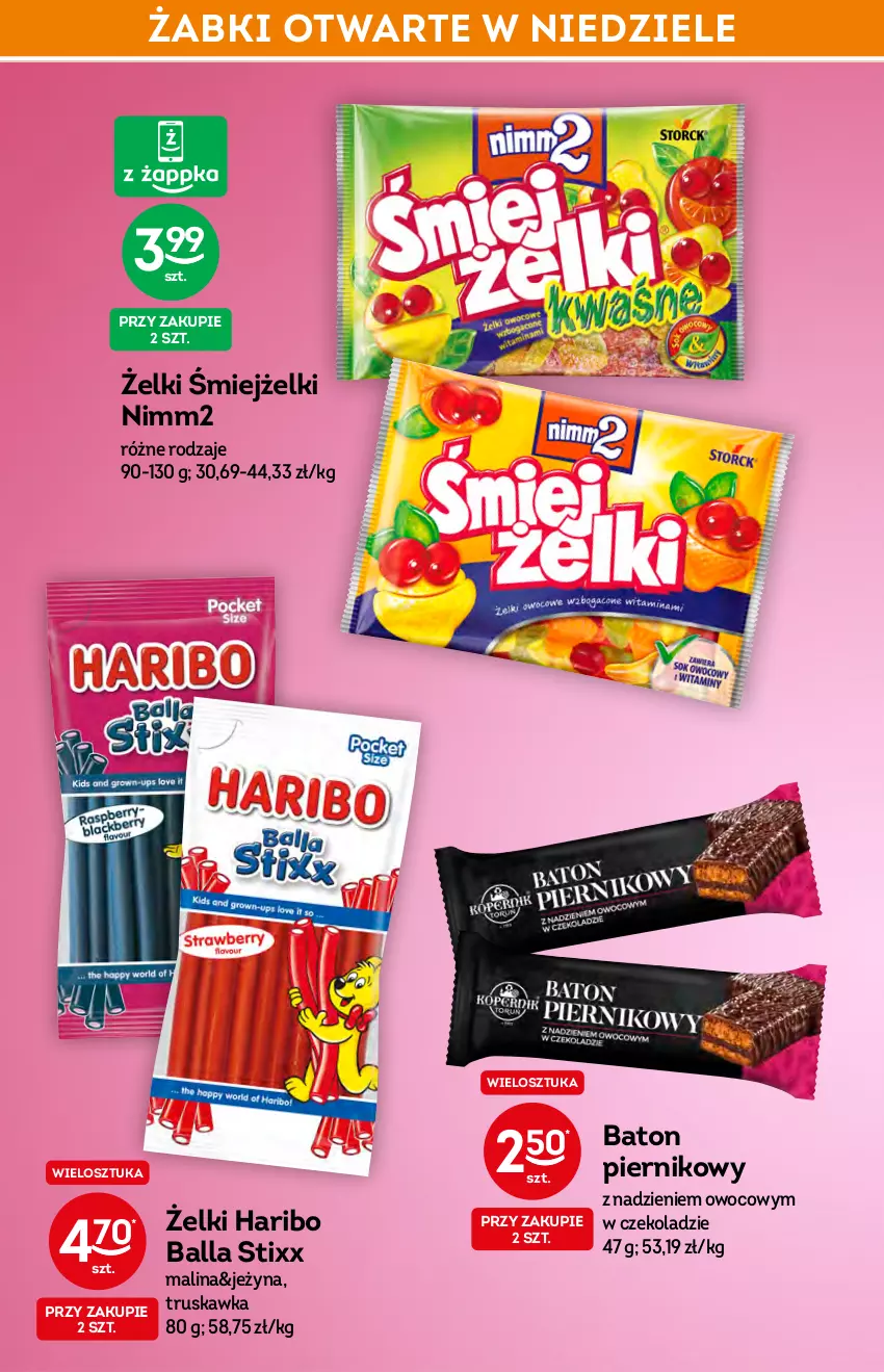 Gazetka promocyjna Żabka - ważna 27.01 do 01.02.2022 - strona 40 - produkty: Baton, Haribo, Nimm2, Piernik