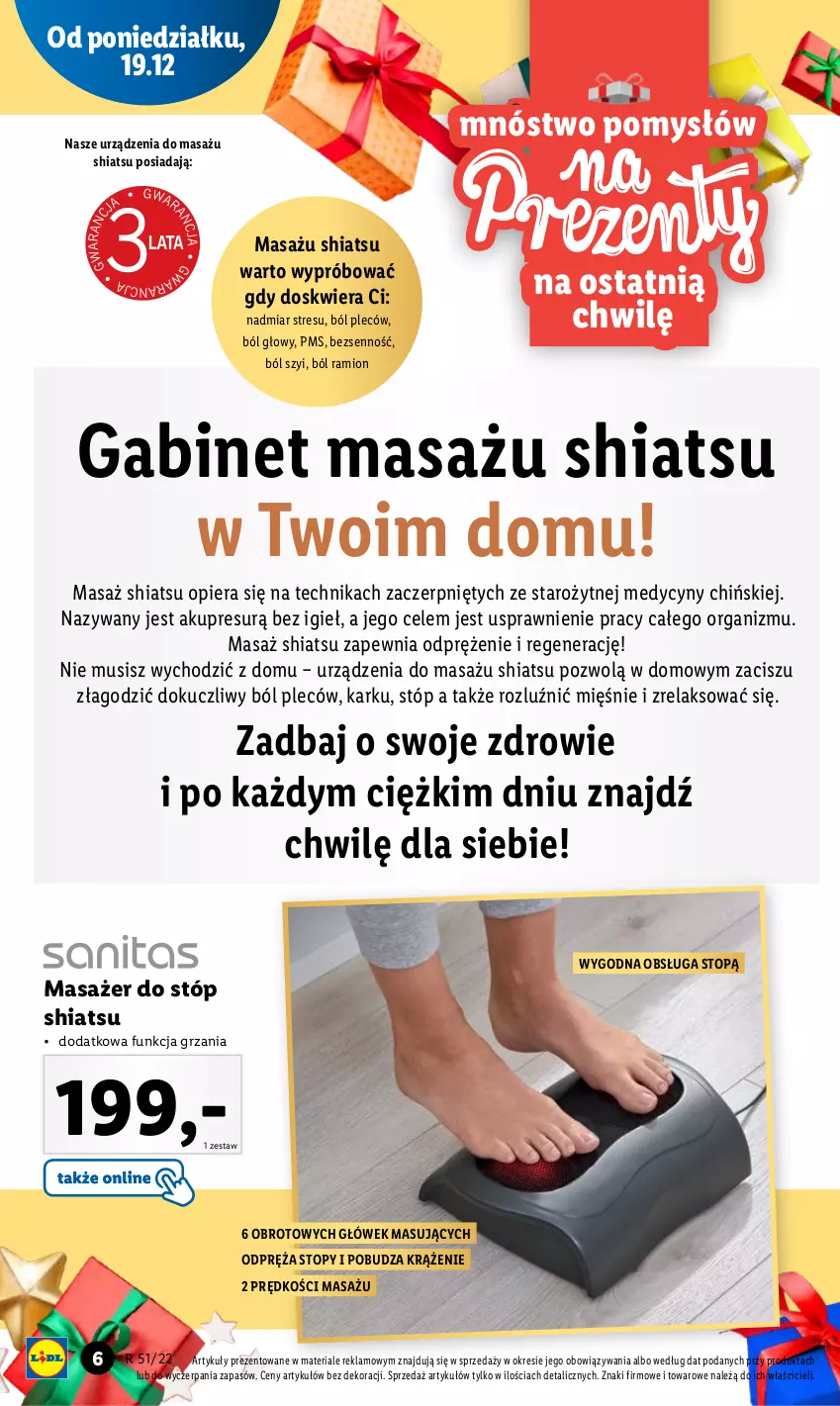 Gazetka promocyjna Lidl - GAZETKA - ważna 19.12 do 24.12.2022 - strona 6 - produkty: Masażer, Mus, Top, Urządzenia do masażu, Zdrowie