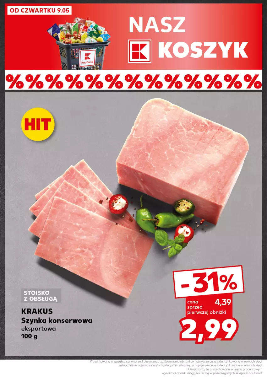 Gazetka promocyjna Kaufland - Kaufland - ważna 13.05 do 15.05.2024 - strona 14 - produkty: Krakus, Por, Ser, Sport, Szynka, Szynka konserwowa