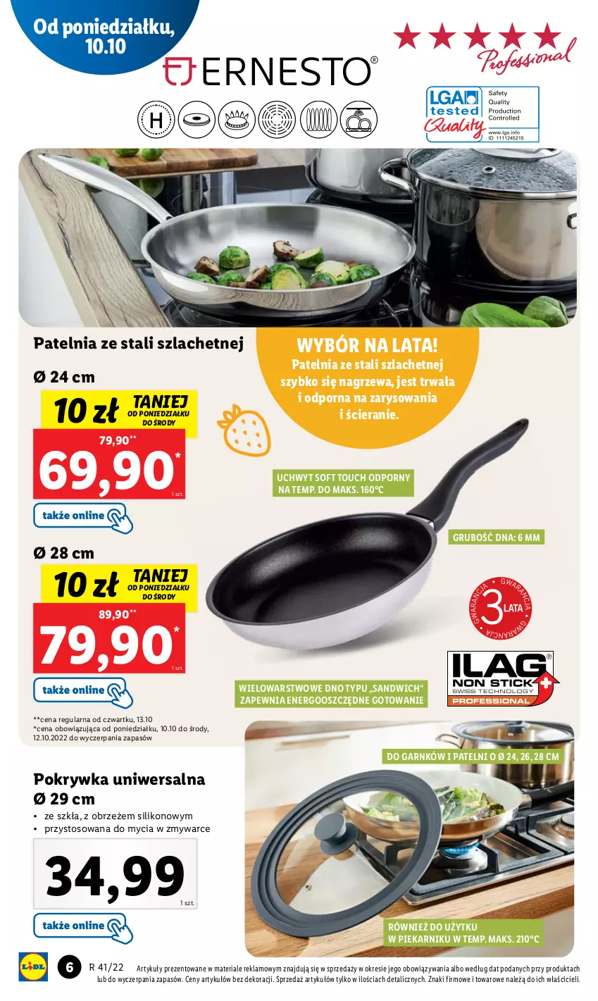 Gazetka promocyjna Lidl - GAZETKA - ważna 10.10 do 15.10.2022 - strona 6 - produkty: Patelnia, Piekarnik, Por