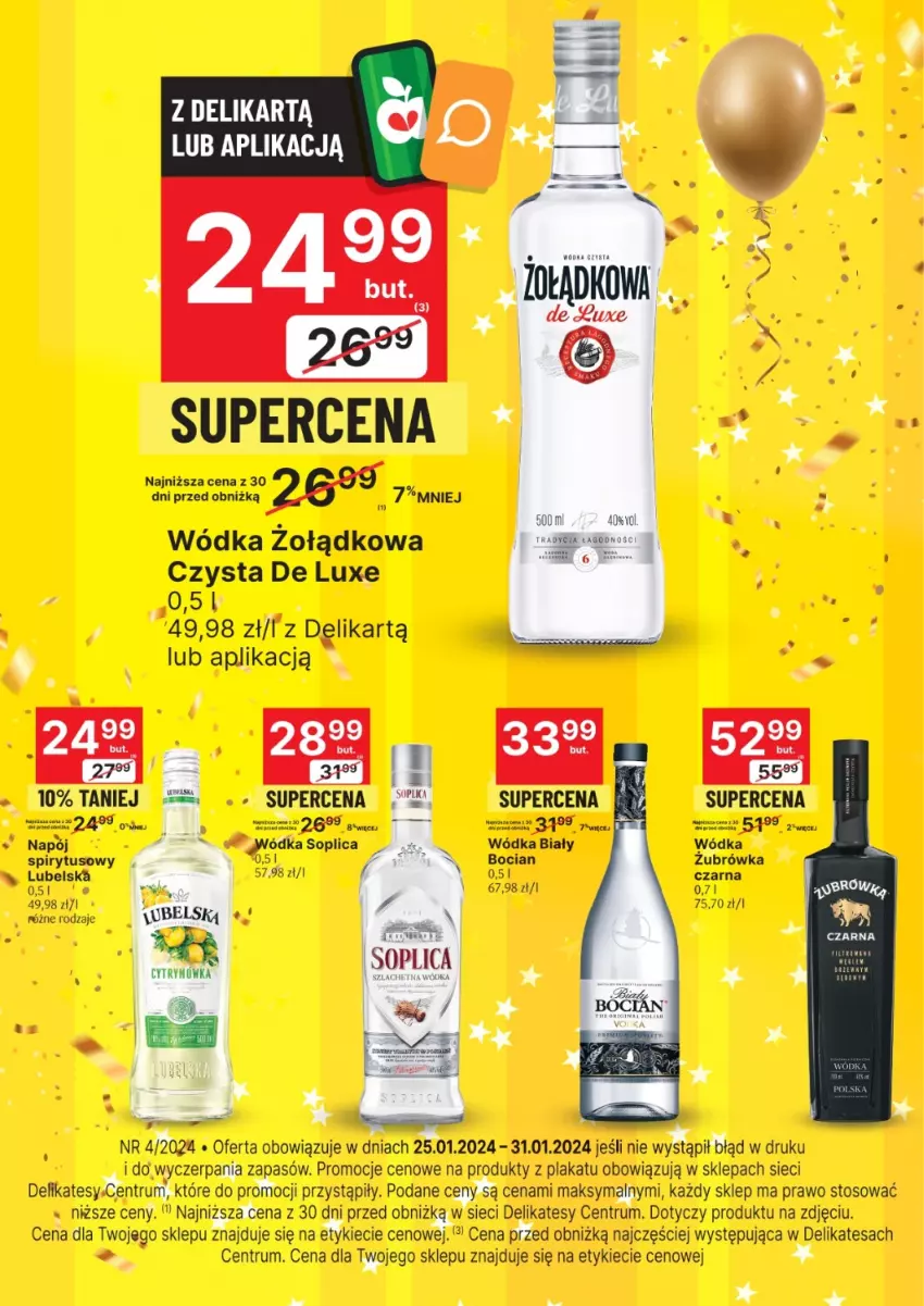 Gazetka promocyjna Delikatesy Centrum - Folder alkoholowy DC04 - ważna 25.01 do 31.01.2024 - strona 1 - produkty: Gra, Rum, Soplica, Wódka