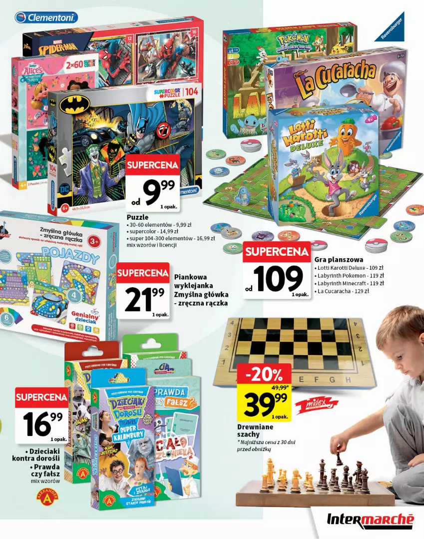 Gazetka promocyjna Intermarche - Gazetka Intermarche - ważna 15.05 do 04.06.2025 - strona 9 - produkty: Dzieci, Fa, Gra, Klej, Puzzle, Szachy