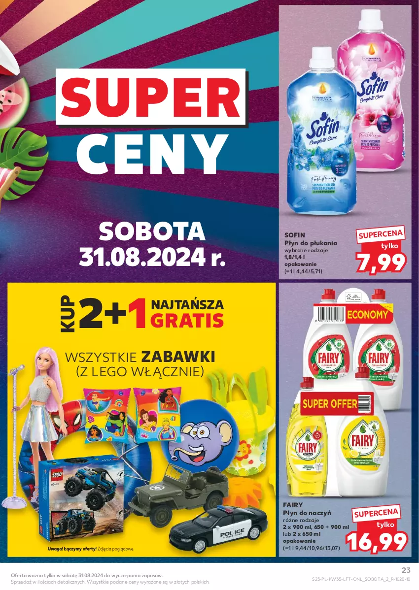 Gazetka promocyjna Kaufland - Gazetka tygodnia - ważna 29.08 do 04.09.2024 - strona 23 - produkty: Fa, Fairy, Gra, LEGO, Płyn do płukania, Waga