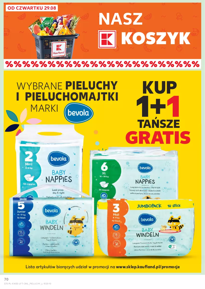 Gazetka promocyjna Kaufland - Gazetka tygodnia - ważna 29.08 do 04.09.2024 - strona 70 - produkty: Gra, Kosz, Majtki, Pieluchomajtki, Pieluchy