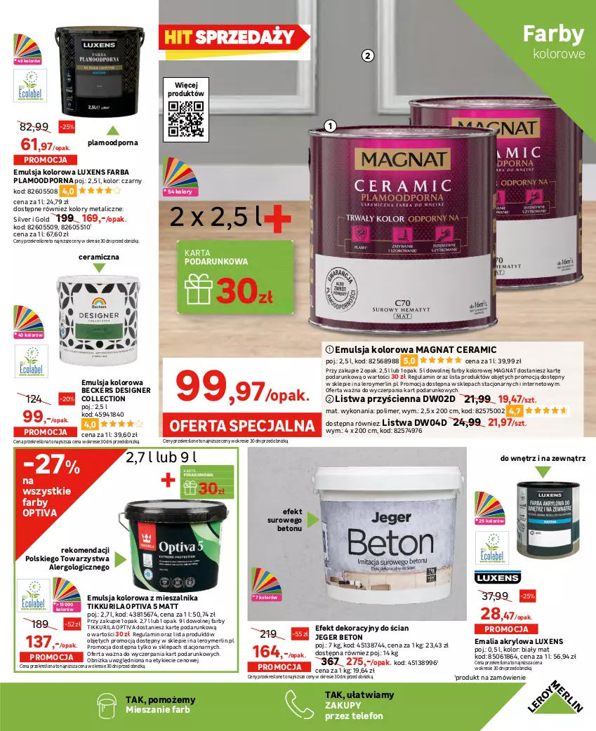 Gazetka promocyjna Leroy Merlin - Gazetka Leroy Merlin - ważna 12.07 do 01.08.2023 - strona 31 - produkty: Bateria, Beckers, Emulsja, Fa, Kuchnia, Listwa, Luxens, Magnat Ceramic, Meble, Ociekacz, Por, Rum, Sport, Szal, Telefon, Tran, Zlew