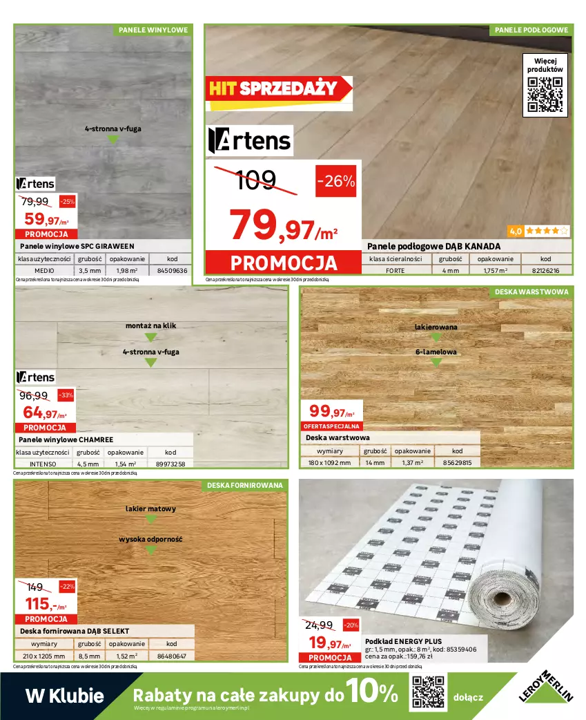 Gazetka promocyjna Leroy Merlin - Gazetka Leroy Merlin - ważna 12.07 do 01.08.2023 - strona 39 - produkty: Deska warstwowa, Fa, Gra, Lakier, Podkład, Por, Sok