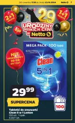 Gazetka promocyjna Netto - Artykuły spożywcze - Gazetka - ważna od 23.10 do 23.10.2024 - strona 7 - produkty: Tablet, Zmywarki, Tabletki do zmywarki