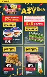 Gazetka promocyjna Netto - Artykuły spożywcze - Gazetka - ważna od 23.10 do 23.10.2024 - strona 8 - produkty: Piwa, Piwo, Ser, Por, Gra, Kaczka, Ziemniaki, Mascarpone, Tusz, Siatka, Perła