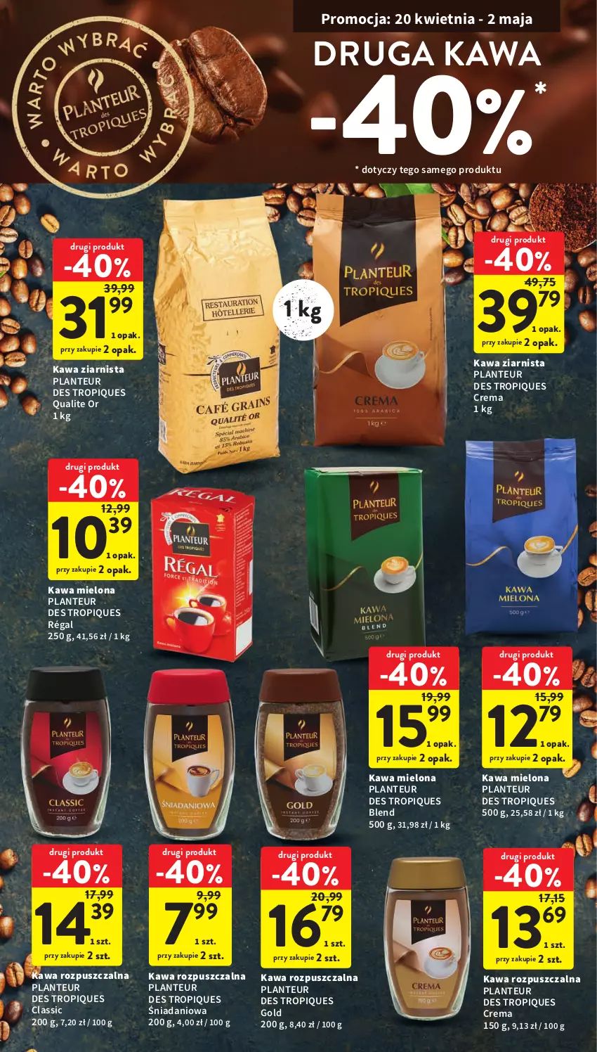 Gazetka promocyjna Intermarche - Gazetka Intermarche - ważna 20.04 do 26.04.2023 - strona 22 - produkty: Danio, Kawa, Kawa mielona, Kawa rozpuszczalna, Kawa ziarnista