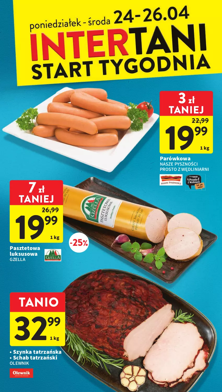 Gazetka promocyjna Intermarche - Gazetka Intermarche - ważna 20.04 do 26.04.2023 - strona 38 - produkty: Olewnik, Pasztet, Szynka