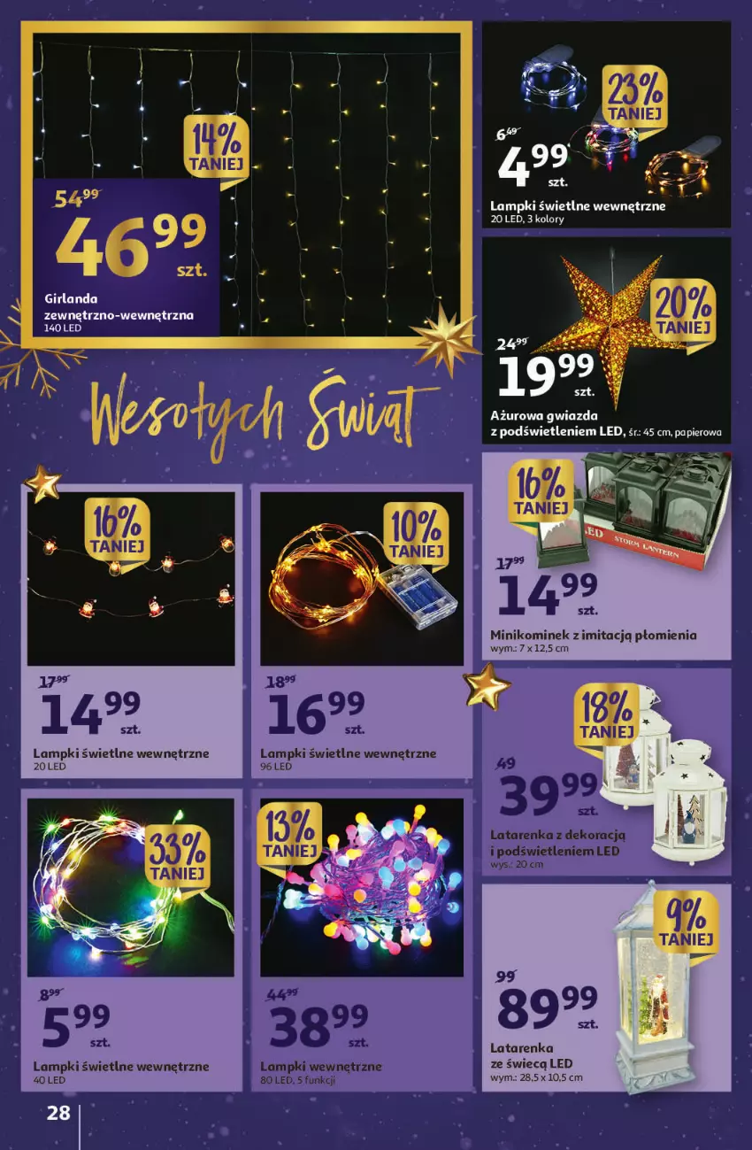 Gazetka promocyjna Auchan - Gazetka Magia Mikołajkowa Auchan Hipermarket - ważna 01.12 do 07.12.2022 - strona 28 - produkty: Gwiazda, Kominek, Latarenka, Papier