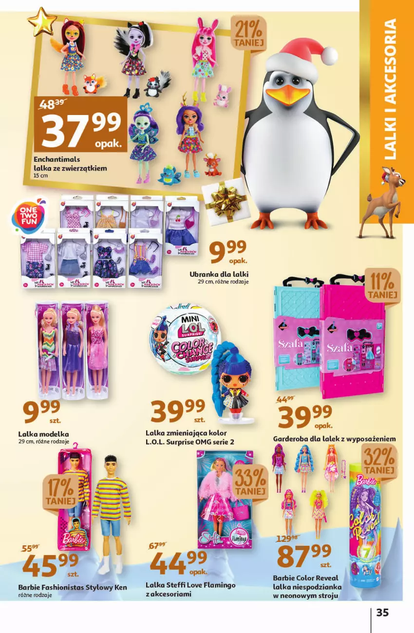 Gazetka promocyjna Auchan - Gazetka Magia Mikołajkowa Auchan Hipermarket - ważna 01.12 do 07.12.2022 - strona 35 - produkty: Barbie, Enchantimals, L.O.L., Lalka, Ser