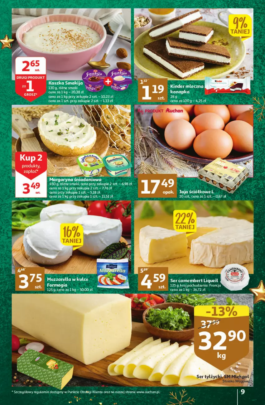 Gazetka promocyjna Auchan - Gazetka Magia Mikołajkowa Auchan Hipermarket - ważna 01.12 do 07.12.2022 - strona 9 - produkty: Camembert, Danio, Fa, Ser