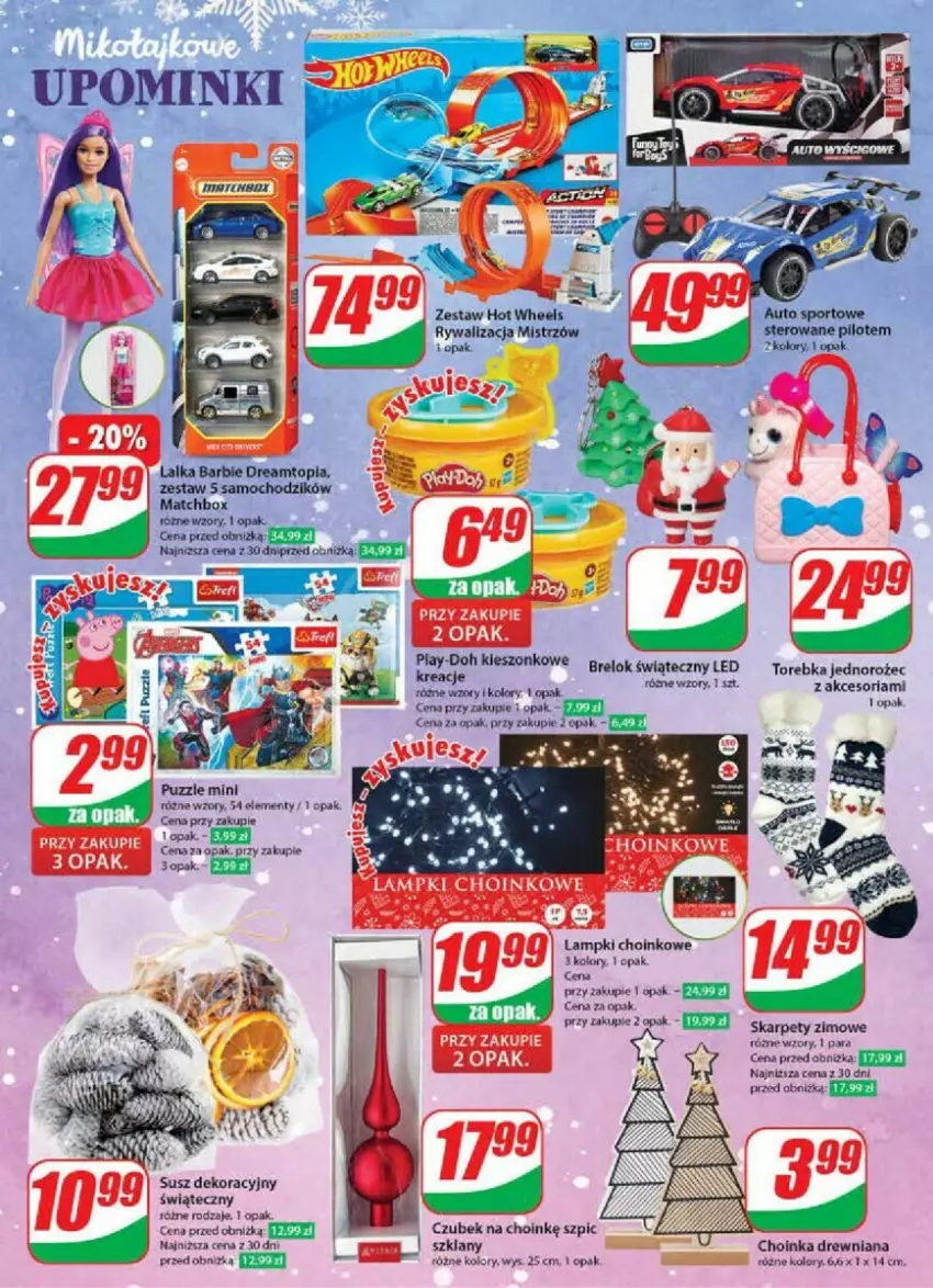 Gazetka promocyjna Dino - ważna 29.11 do 05.12.2023 - strona 17 - produkty: Choinka, Inka, Jednorożec, Puzzle, Szpic, Torebka