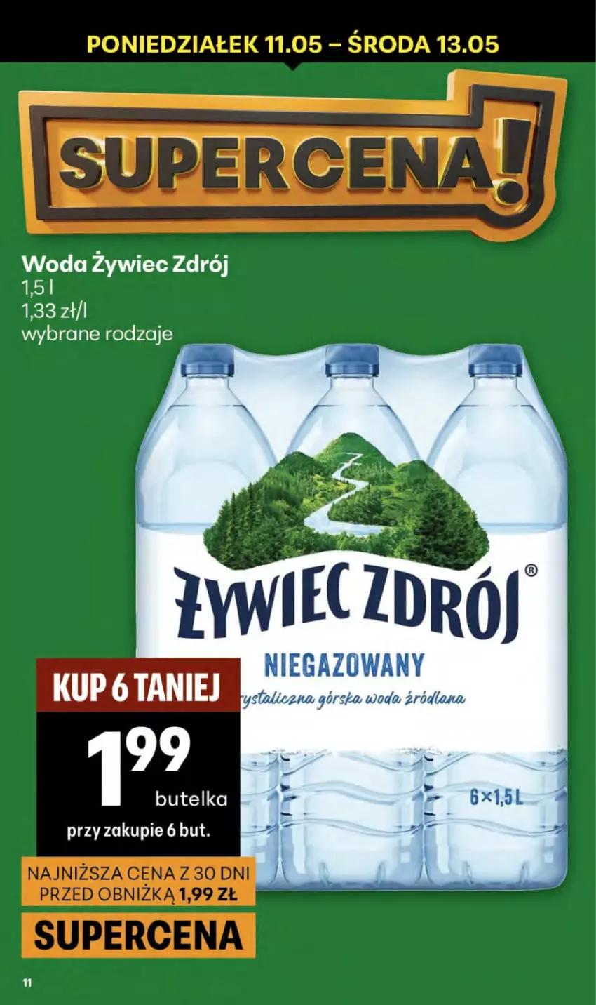 Gazetka promocyjna Delikatesy Centrum - Franczyza DC19 Czwartek - ważna 07.05 do 13.05.2026 - strona 11 - produkty: Woda