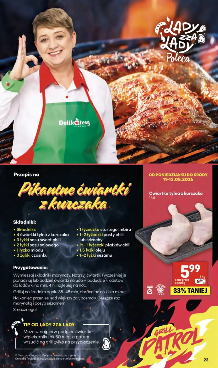 Gazetka promocyjna Delikatesy Centrum - Franczyza DC19 Czwartek - ważna 07.05 do 13.05.2026 - strona 23 - produkty: Grill, Imbir, Kurczak, Olej, Piec, Piekarnik, Sezam, Sos
