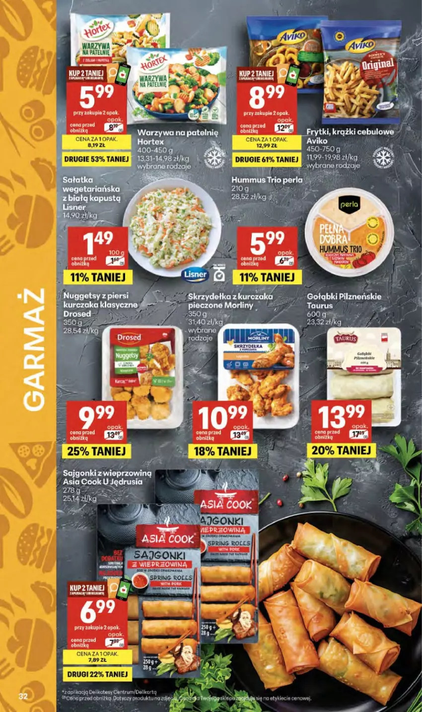 Gazetka promocyjna Delikatesy Centrum - Franczyza DC19 Czwartek - ważna 07.05 do 13.05.2026 - strona 32 - produkty: Rum, Sajgonki, Warzywa