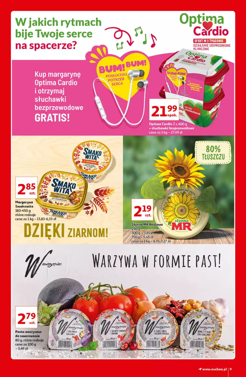 Gazetka promocyjna Auchan - Kultowe marki Hipermarkety - ważna 08.04 do 14.04.2021 - strona 9 - produkty: Margaryna, Optima, Piwa, Ser, Smakowita, Warzywa