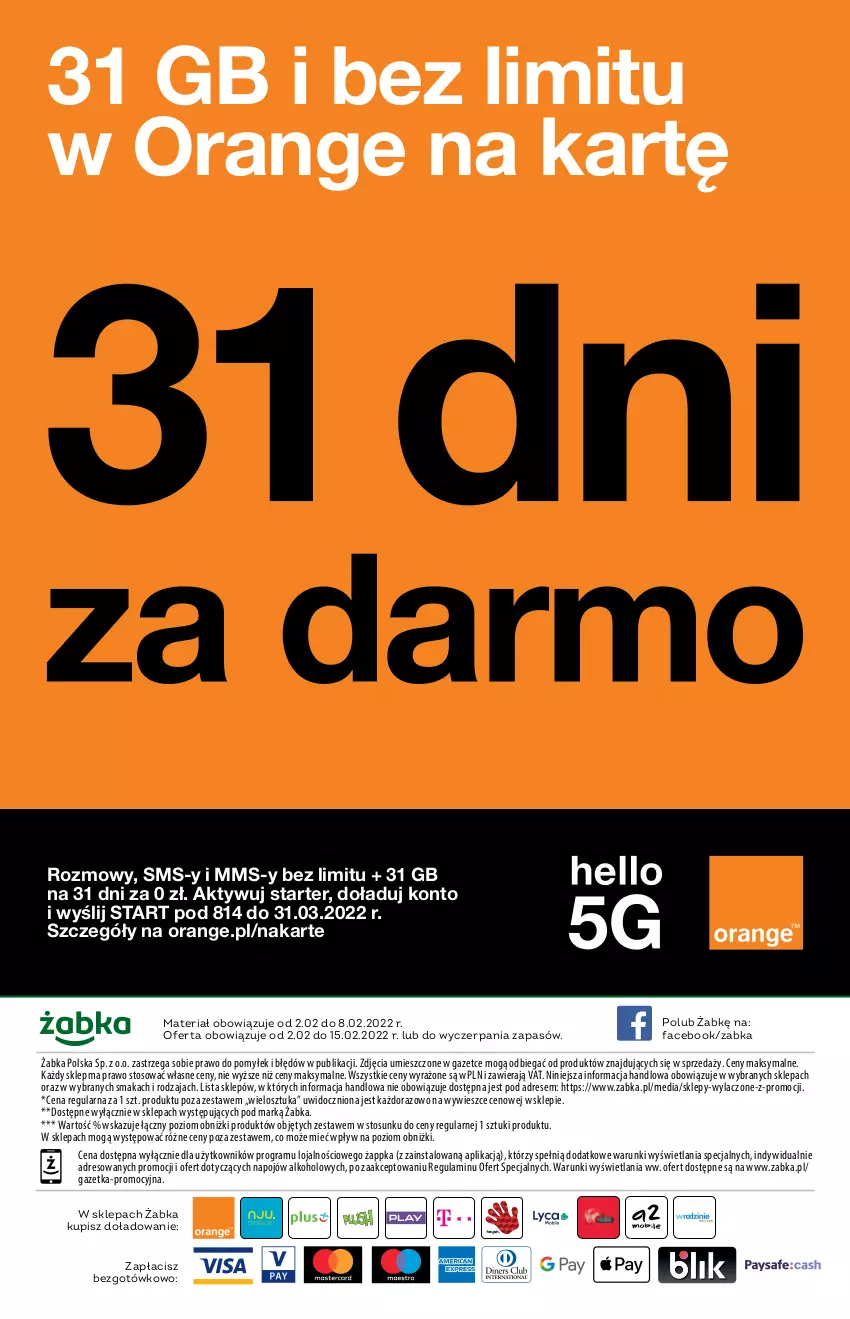 Gazetka promocyjna Żabka - ważna 02.02 do 08.02.2022 - strona 50 - produkty: Dres, Fa, Gra