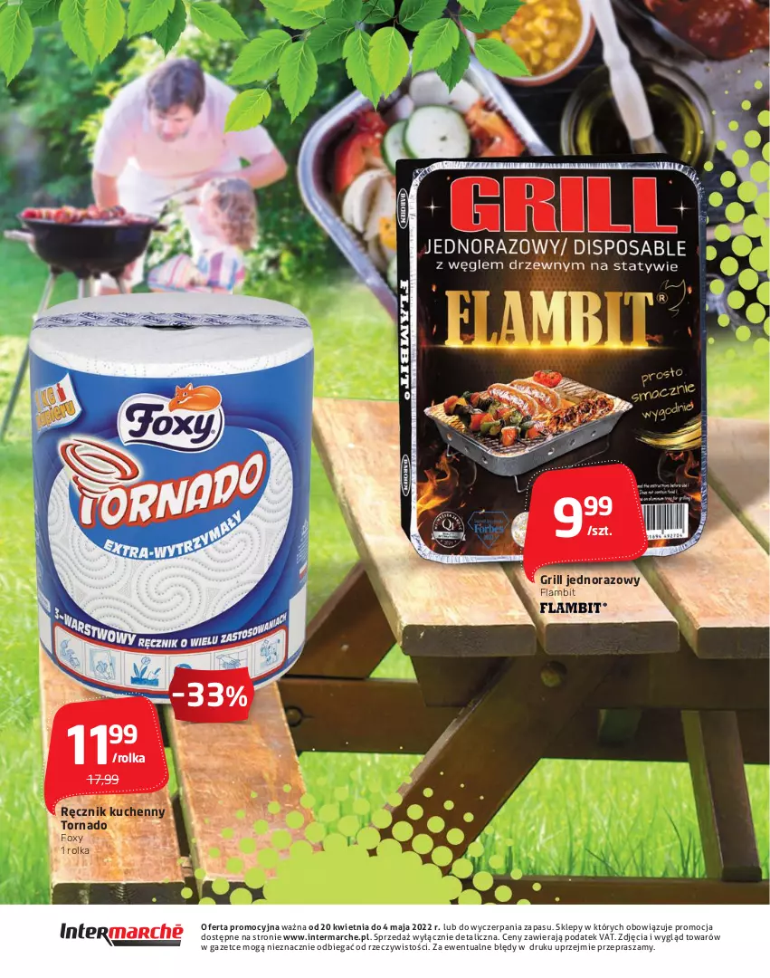 Gazetka promocyjna Intermarche - Majówka - ważna 20.04 do 04.05.2022 - strona 16 - produkty: Foxy, Grill, Ręcznik, Ręcznik kuchenny