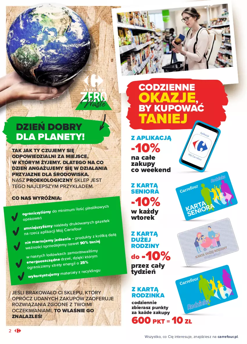 Gazetka promocyjna Carrefour - Gazetka Otwieramy się na nowe oczekiwania - ważna 25.05 do 05.06.2021 - strona 2 - produkty: Drzwi, Gra, Inka, O nas