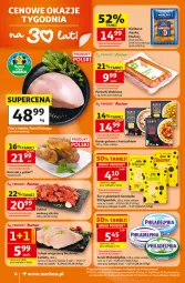 Gazetka promocyjna Auchan - Gazetka 30 Lat Supermarket Auchan - Gazetka - ważna od 01.07 do 01.07.2026 - strona 4 - produkty: Kurczak, Gulasz wołowy, Ser, Por, Parówki, Serek, Schab wieprzowy, Morliny, Kotlet, Grill, Kiełbasa, Philadelphia, Danie gotowe, Kiełbasa śląska