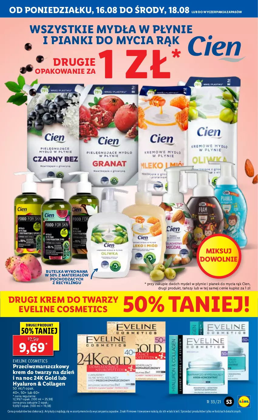 Gazetka promocyjna Lidl - GAZETKA - ważna 16.08 do 18.08.2021 - strona 53 - produkty: Eveline, Krem do twarzy, Mars