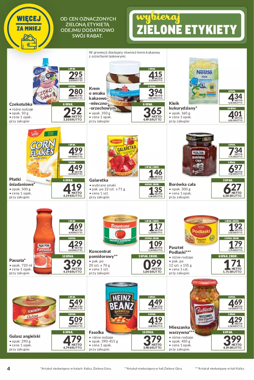 Gazetka promocyjna Makro - [Oferta promocyjna] Kupuj wiecej płać mniej - ważna 07.01 do 07.02.2022 - strona 4 - produkty: Borówka, Danio, Fa, Gala, Galaretka, Kakao, Koncentrat pomidorowy, Mieszanka warzyw, Pasztet, Podlaski