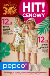 Gazetka promocyjna Pepco - Król Lew - Gazetka - ważna od 24.07 do 24.07.2024 - strona 1 - produkty: Szorty, Kosz, Koszulka, Disney