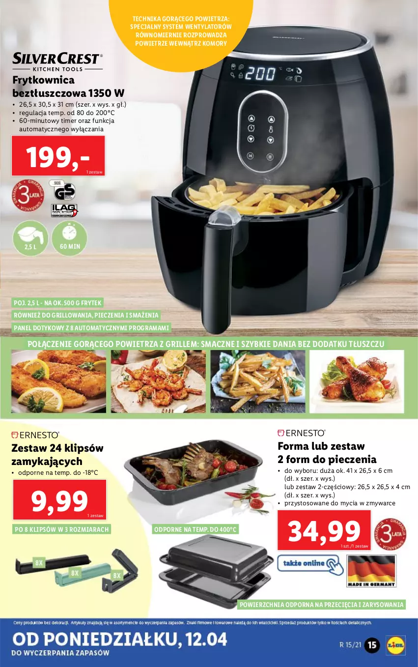 Gazetka promocyjna Lidl - GAZETKA - ważna 12.04 do 17.04.2021 - strona 15 - produkty: Gra, Grill, Piec, Por, Rama