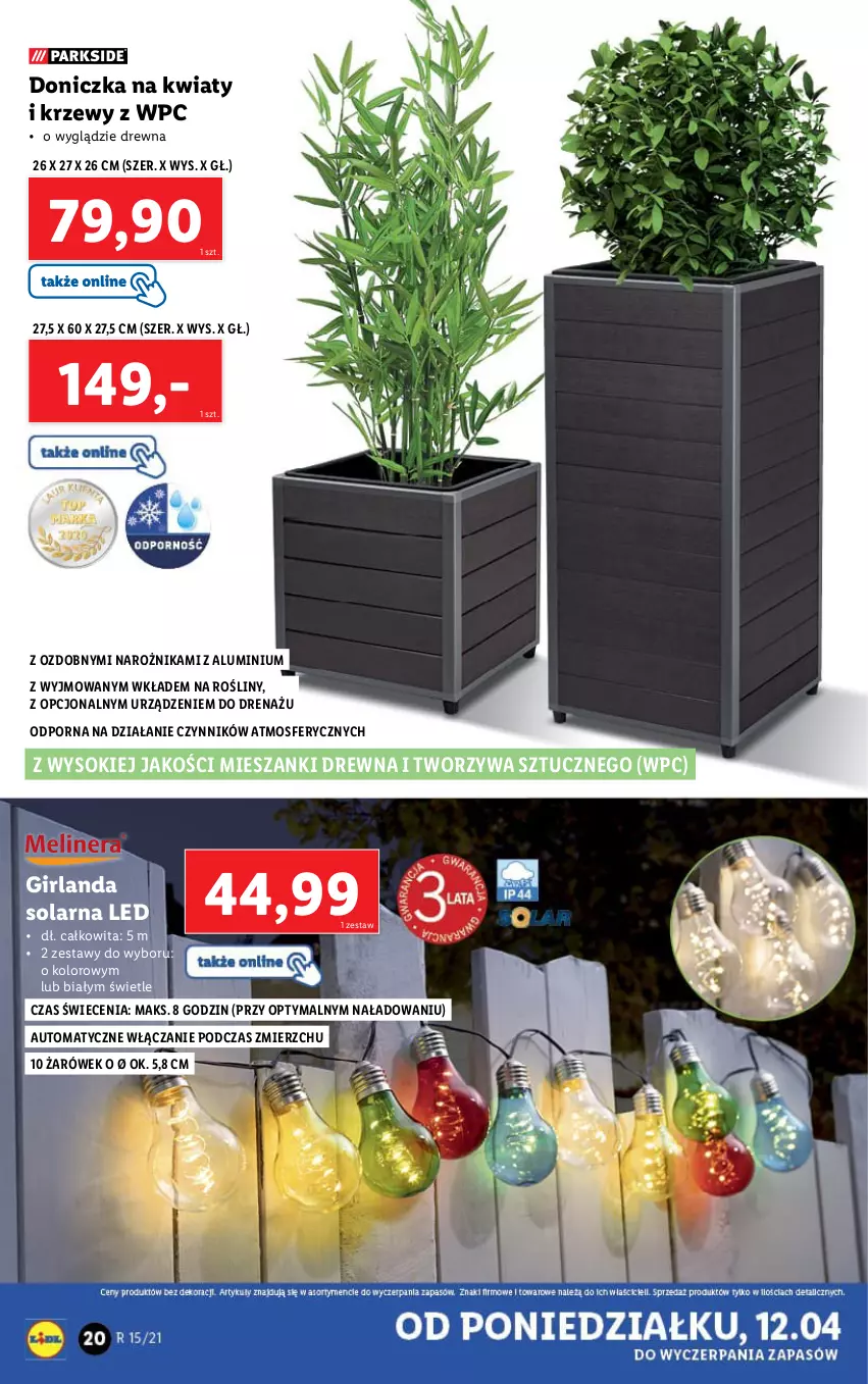 Gazetka promocyjna Lidl - GAZETKA - ważna 12.04 do 17.04.2021 - strona 20 - produkty: Girlanda, Narożnik, Por, Sok