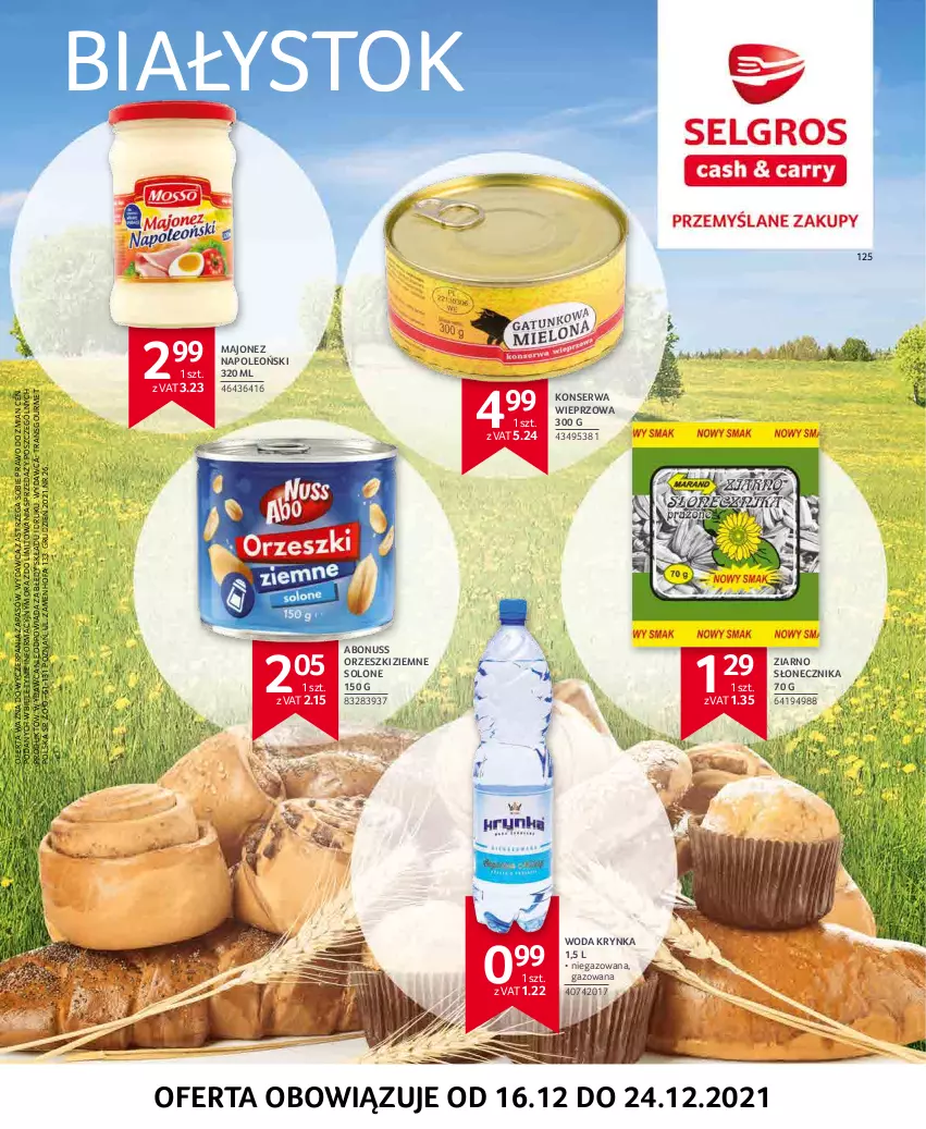 Gazetka promocyjna Selgros - Extra Oferta - ważna 01.12 do 31.12.2021 - strona 52 - produkty: Fa, Majonez, Oleo, Orzeszki, Orzeszki ziemne, Ser, Tran, Woda