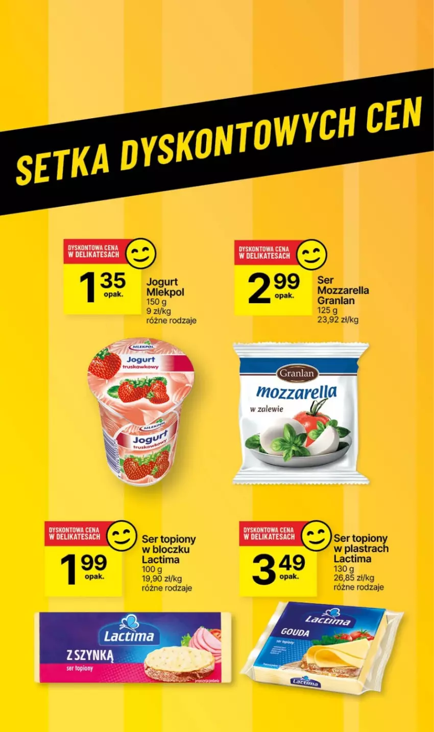 Gazetka promocyjna Delikatesy Centrum - NOWA GAZETKA Delikatesy Centrum od 18 kwietnia! 18-24.04.2024 - ważna 18.04 do 24.04.2024 - strona 45 - produkty: Gra, Jogurt, Mozzarella, Ser, Ser topiony, Top