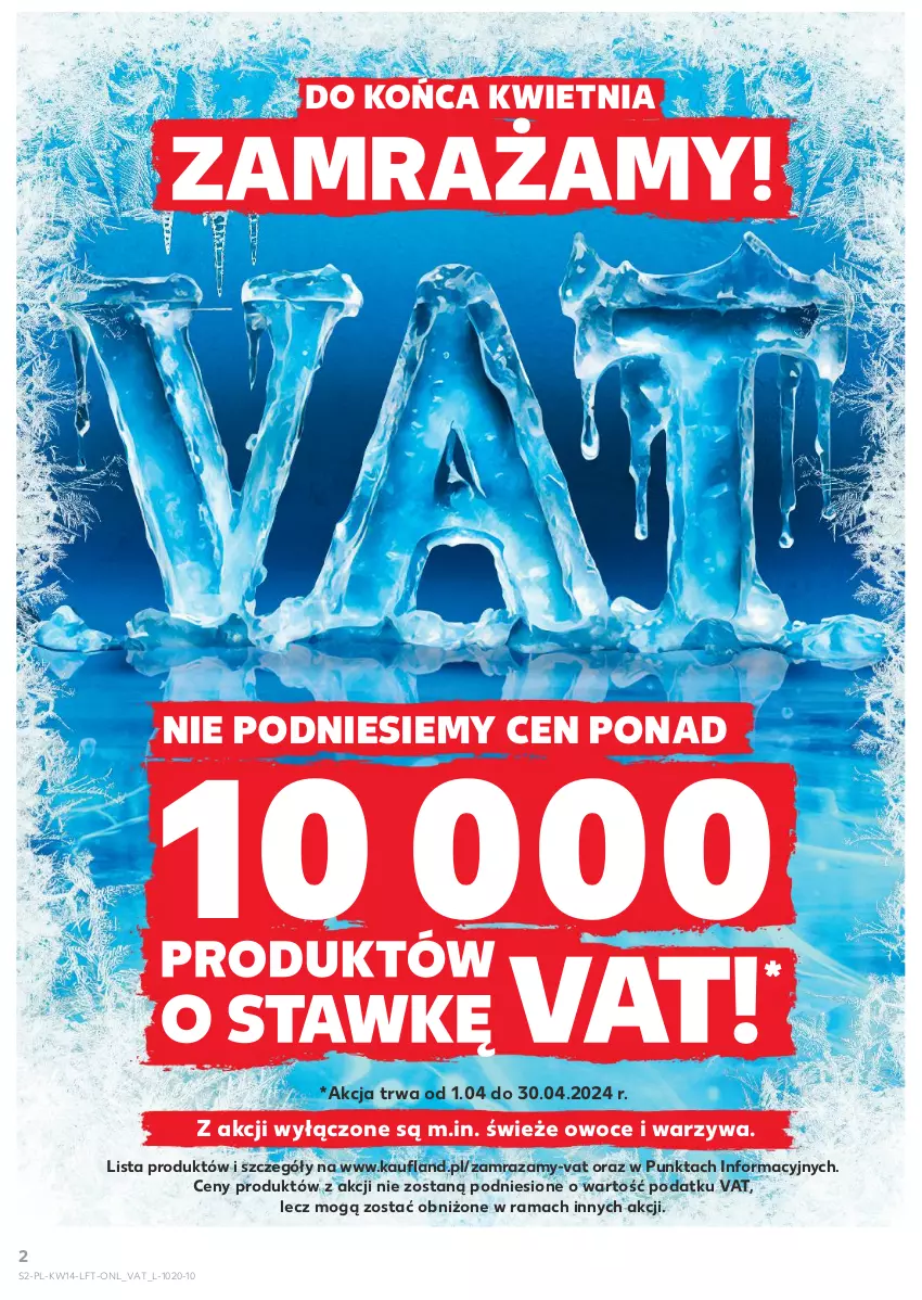 Gazetka promocyjna Kaufland - Gazetka tygodnia - ważna 04.04 do 10.04.2024 - strona 2 - produkty: Owoce, Rama, Warzywa