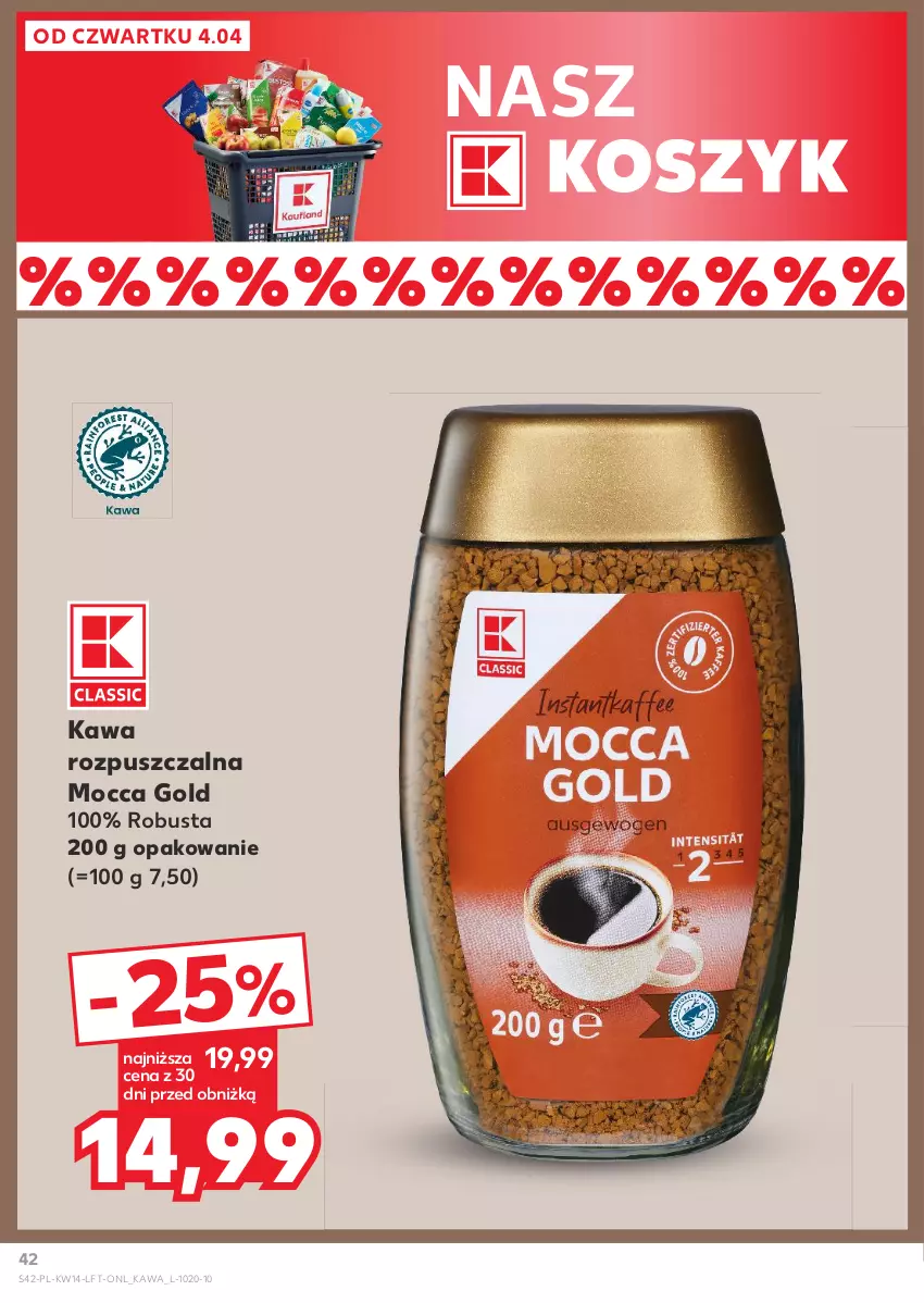 Gazetka promocyjna Kaufland - Gazetka tygodnia - ważna 04.04 do 10.04.2024 - strona 42 - produkty: Kawa, Kawa rozpuszczalna, Kosz