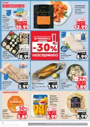 Gazetka promocyjna Kaufland - Gazetka tygodnia - Gazetka - ważna od 10.04 do 10.04.2024 - strona 38 - produkty: Hummus, Mus, Ryba, Miruna, Tusz, Pizza, Sushi, Morliny, Dorsz, Olej, Polędwiczki panierowane, Surimi, Lisner