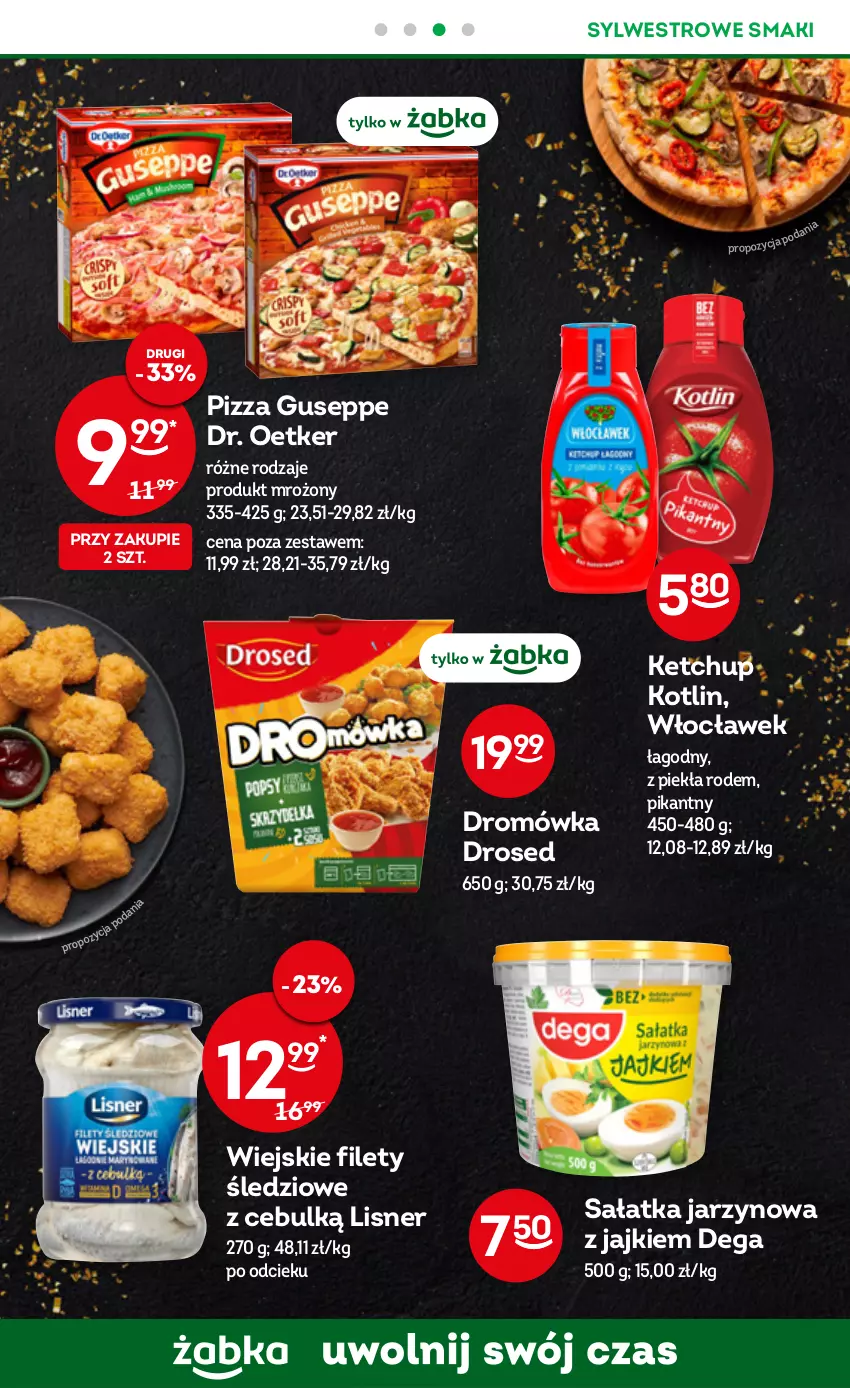 Gazetka promocyjna Żabka - ważna 28.12.2022 do 03.01.2023 - strona 14 - produkty: Dega, Dr. Oetker, Ketchup, Kotlin, Lisner, Pizza, Sałat, Sałatka