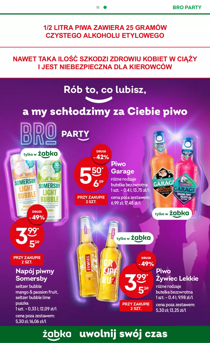 Gazetka promocyjna Żabka - ważna 28.12.2022 do 03.01.2023 - strona 21 - produkty: Gra, Mango, Napój, Piec, Piwa, Piwo, Somersby