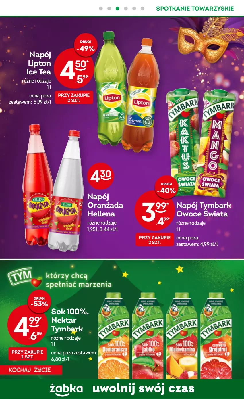 Gazetka promocyjna Żabka - ważna 28.12.2022 do 03.01.2023 - strona 8 - produkty: Hellena, Ice tea, Lipton, Napój, Nektar, Oranżada, Owoce, Sok, Tymbark