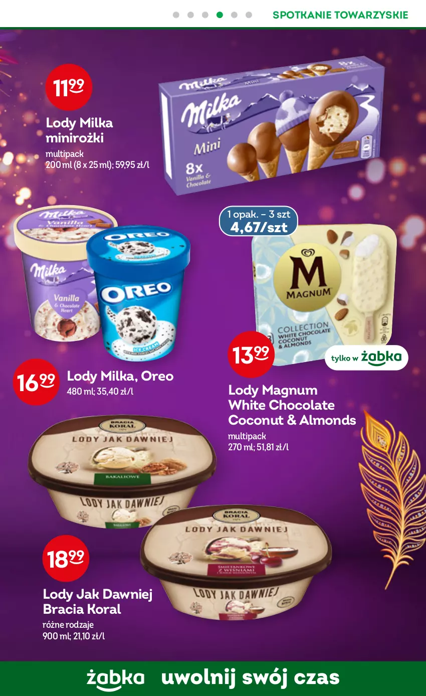 Gazetka promocyjna Żabka - ważna 28.12.2022 do 03.01.2023 - strona 9 - produkty: Lody, Milka, Oreo