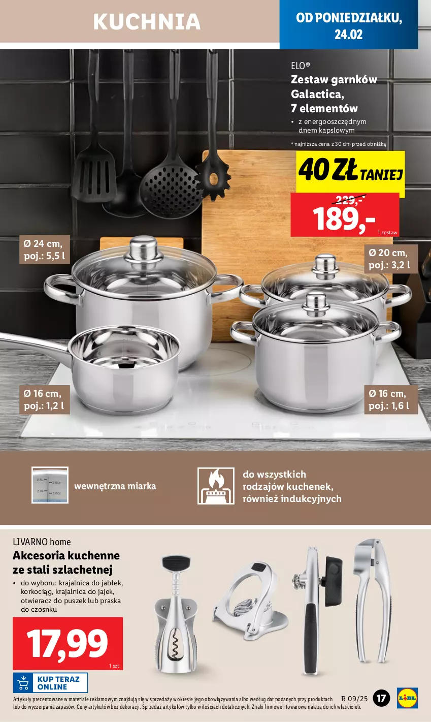 Gazetka promocyjna Lidl - GAZETKA - ważna 24.02 do 01.03.2025 - strona 19 - produkty: Gala, Ivar, Koc, Korkociąg, Kuchnia, Miarka, Otwieracz, Praska