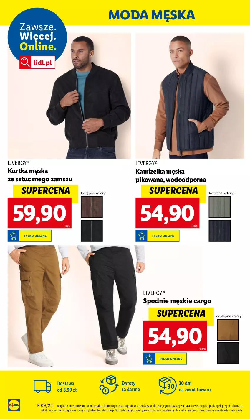 Gazetka promocyjna Lidl - GAZETKA - ważna 24.02 do 01.03.2025 - strona 32 - produkty: Kamizelka, Kurtka, Moda, Por, Spodnie