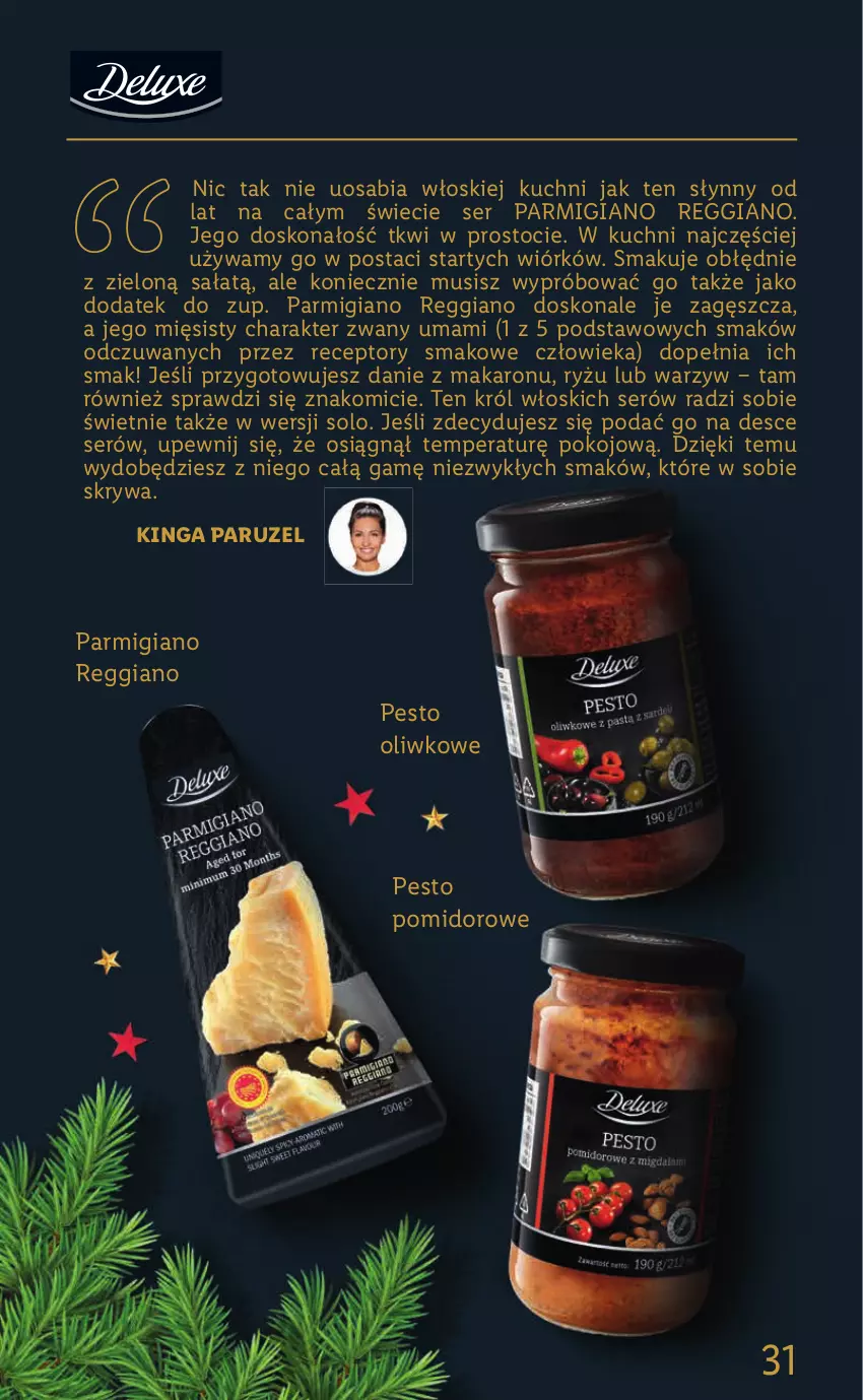 Gazetka promocyjna Lidl - KATALOG DELUXE I BELBAKE - ważna 05.11 do 31.12.2021 - strona 31 - produkty: Makaron, Mus, Pesto, Ryż, Sałat, Ser